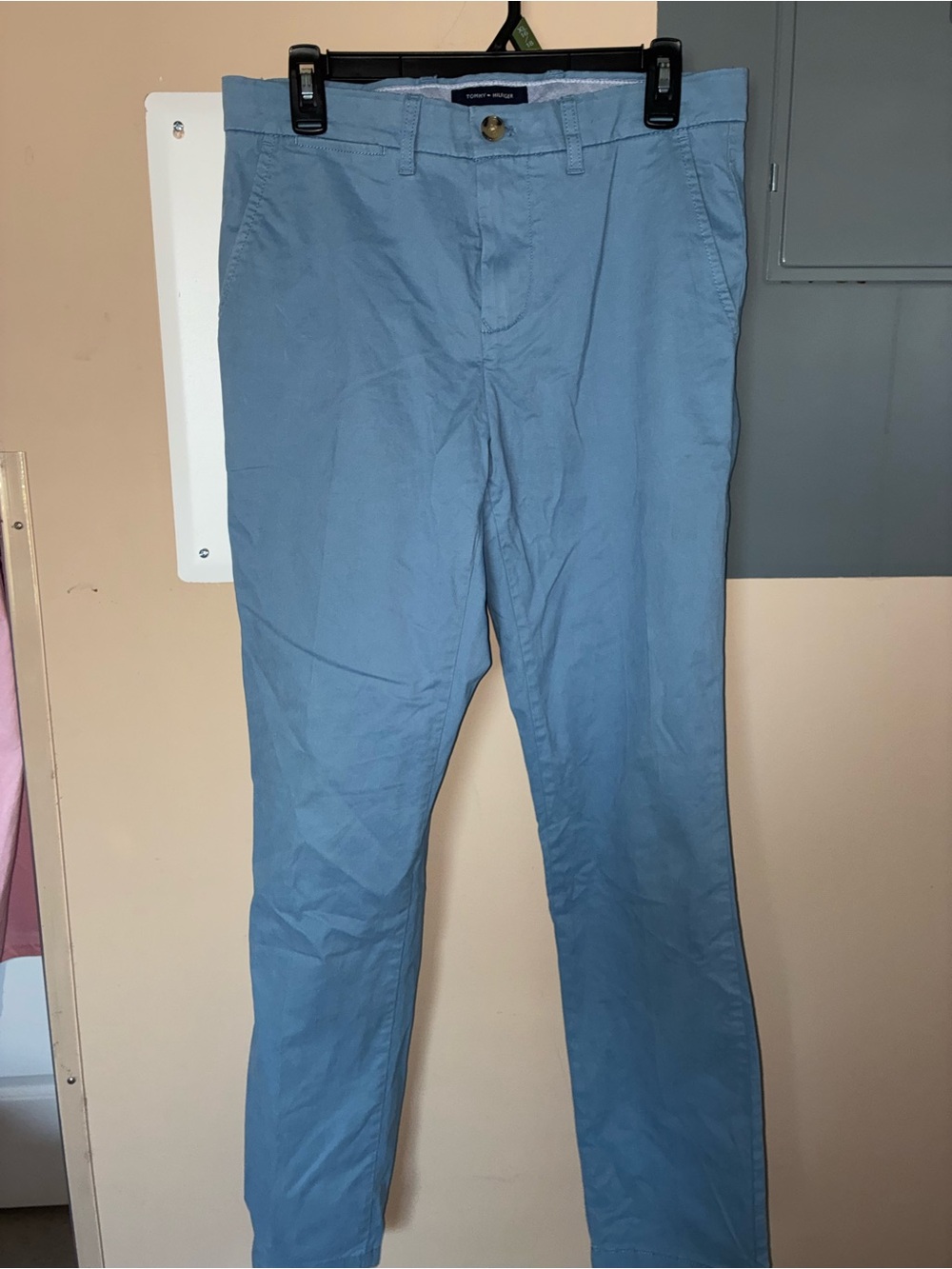 Tommy Hilfiger Light Blue Men's Chinos - Straight Fit